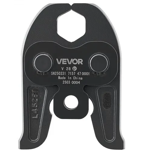 VEVOR V28 Pressing Jaw, 28mm Press Jaw for V-Type Stainless Steel Pipes, High-Strength Carburized Steel Crimping Jaws Compatible with Standard Press Tools