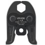 VEVOR V28 Pressing Jaw, 28mm Press Jaw for V-Type Stainless Steel Pipes, High-Strength Carburized Steel Crimping Jaws Compatible with Standard Press Tools