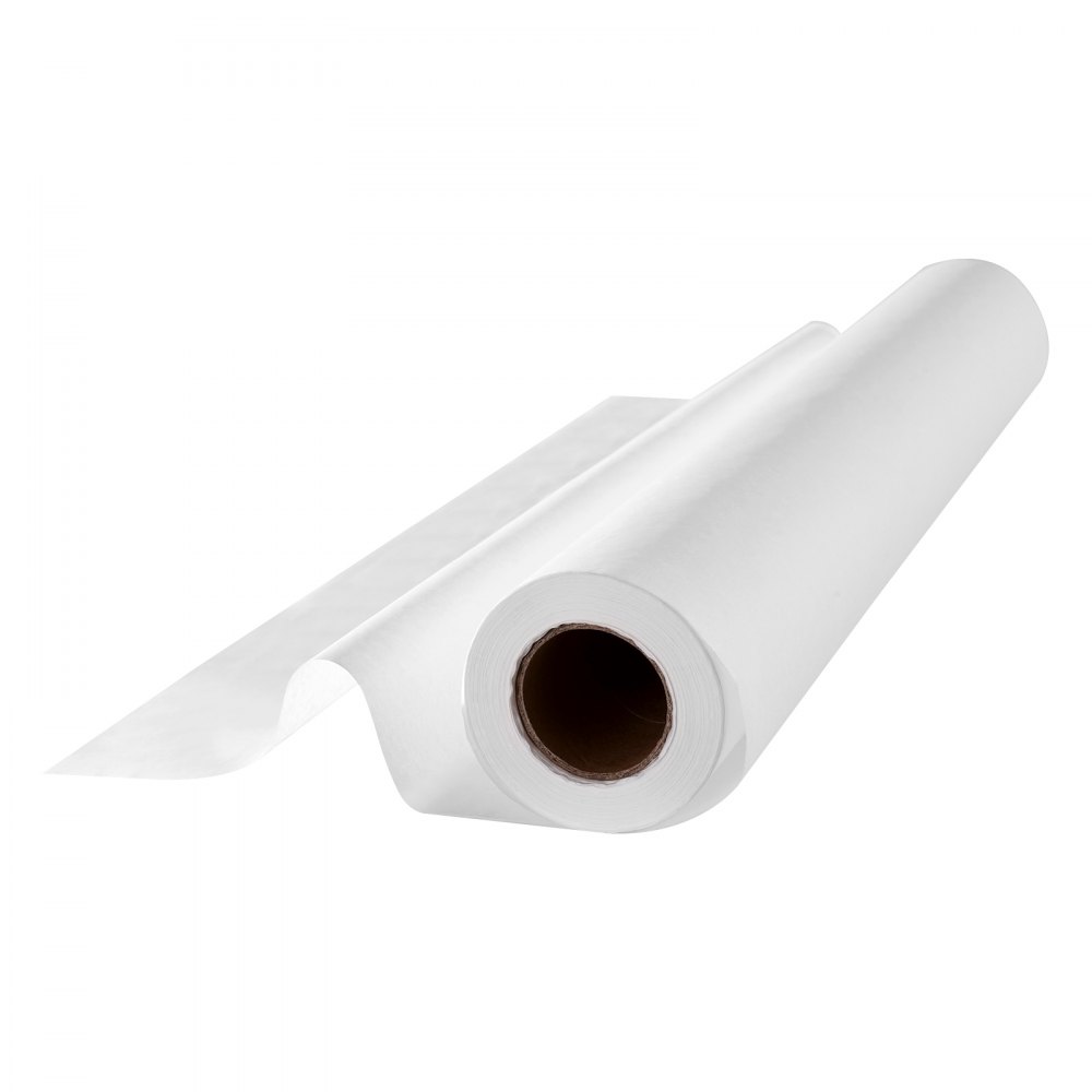 VEVOR Medical Exam Table Paper, 21" x 225 ft Smooth Barrier Cover Rolls(12 Pcs), Disposable Bed Table Sheet Cover, Ideal for Spas, Daycares, Doctors, Chiropractors, Examination & Massage Tables, White