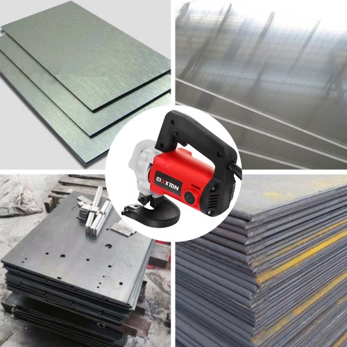 VEVOR Electric Sheet Metal Shear, 600W Electric Metal Shear Iron Sheet Cutting Shears Cutter, 3.2mm Hand-held Snip Scissor Power Tools 2000RPM for Iron Steel  Aluminum Plate