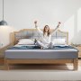 VEVOR Grounding Sheets, King Size, 90% Cotton + 10% Pure Silver Fiber, Earth Grounded Fitted Bed Sheets, with Grounding Cord & Tester, for Improved Sleep & Wellness (Gray, King - 1981 x 2030 x 5 mm)