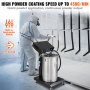 VEVOR Powder Coating System, 40 W 100KV Electrostatic Output Powder Coating Kit with 50L Powder Hopper, 450g Per Minute Powder Coating Machine with Spray Gun and Trolley Base, for Indoor and Outdoor