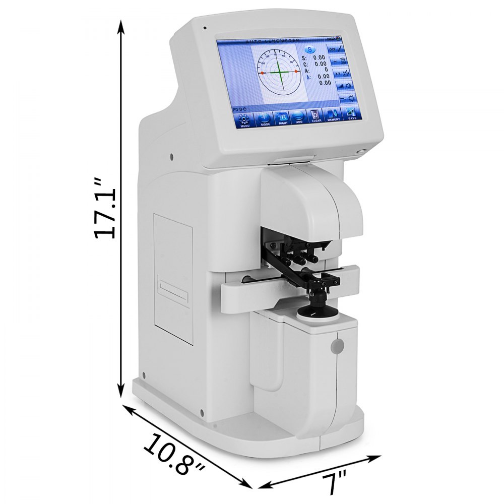 Auto Lensmeter Optical Lensometer 7" Colorful Lcd Touch Screen Pd Data Memory