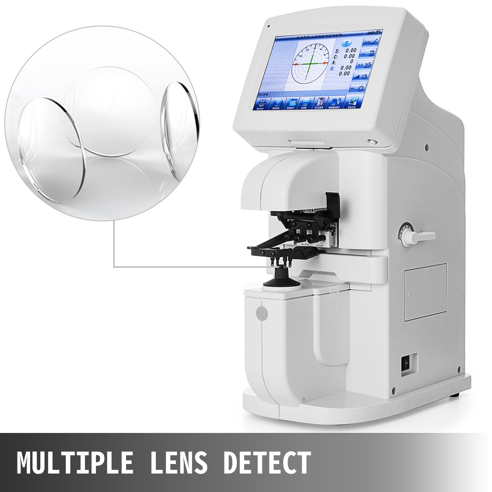 Auto Lensmeter Optical Lensometer 7" Colorful Lcd Touch Screen Pd Data Memory