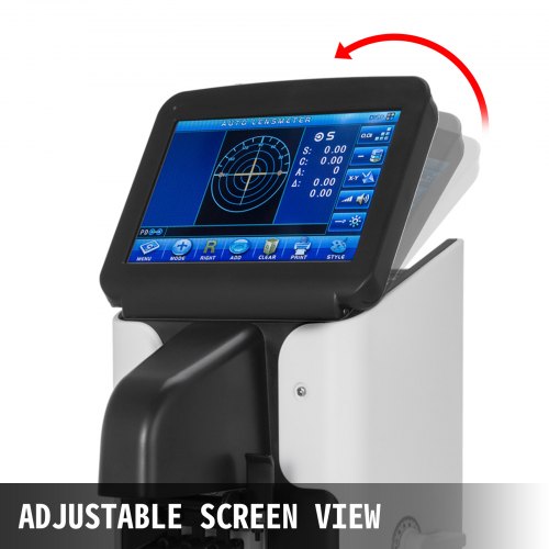 VEVOR JD-2600A 7" LCD Touch Screen Focimeter New Digital Auto Lensmeter Lensometer Focimeter Lens Meter PD UV Printer PD Meter