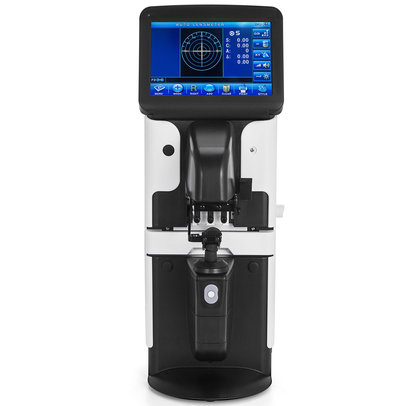 VEVOR JD-2600A 7" LCD Touch Screen Focimeter New Digital Auto Lensmeter Lensometer Focimeter Lens Meter PD UV Printer PD Meter