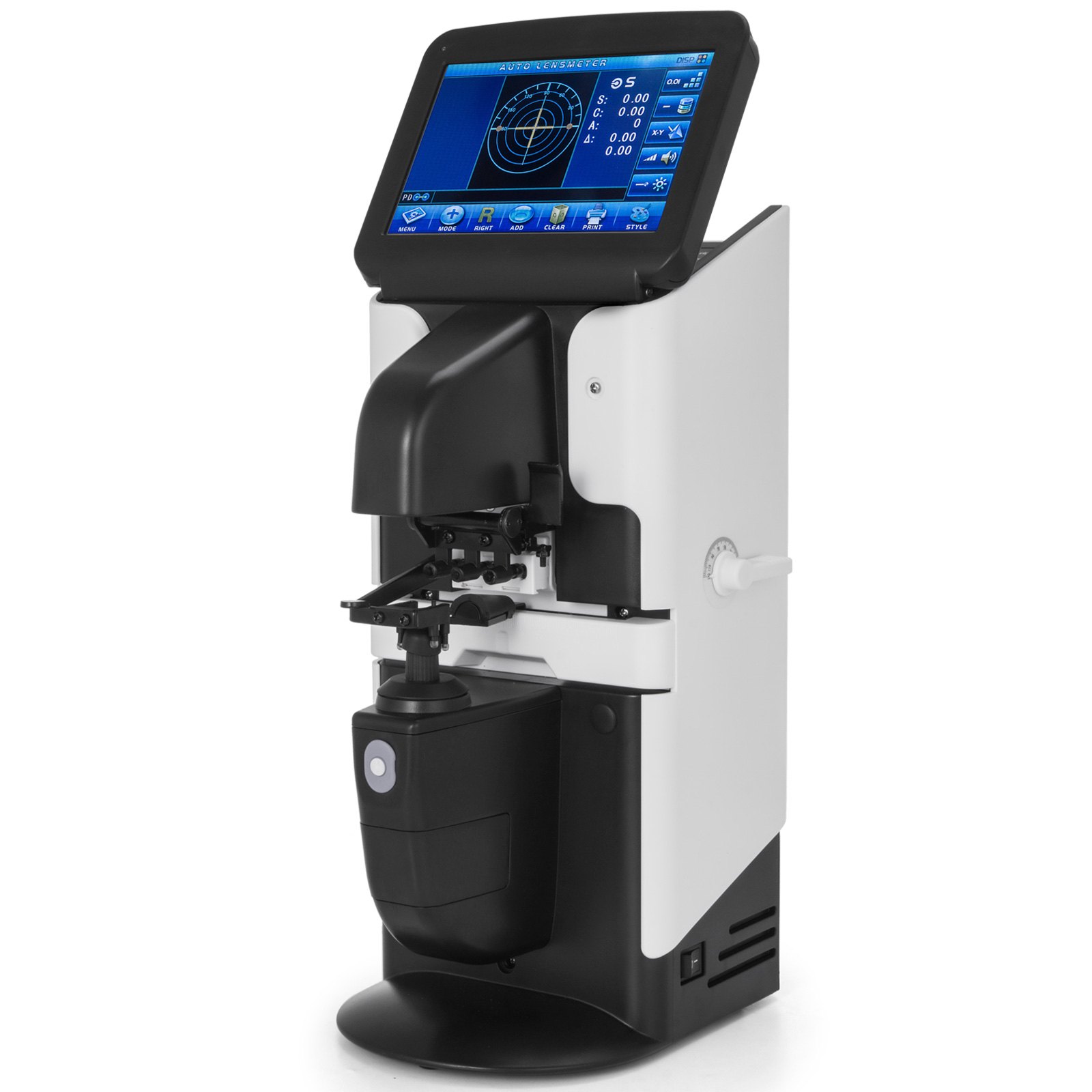 VEVOR JD-2600A 7" LCD Touch Screen Focimeter New Digital Auto Lensmeter Lensometer Focimeter Lens Meter PD UV Printer PD Meter