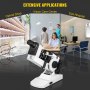 VEVOR Manual Lensometer Optical, NJC-4 Lensmeter Manual, ±25D Vertex Diopter Range Manual Optical Focimeter, ±5D Eyepiece Range External Reading Lensometer for Spectacles Measuring AC/DC Power 110V