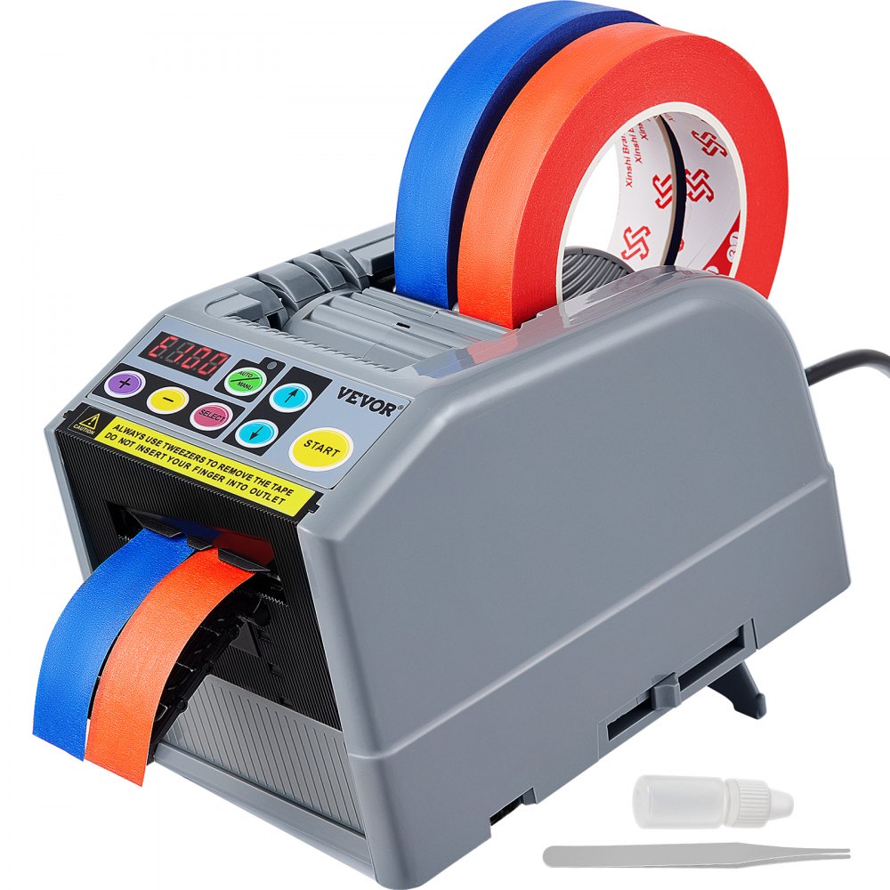 VEVOR Automatisk Tape Dispenser Klæbemiddel Elektrisk Tapeskærer Emballagemaskine Tapeskæremaskine 6-60mm Tape Bredde VEVOR DAN
