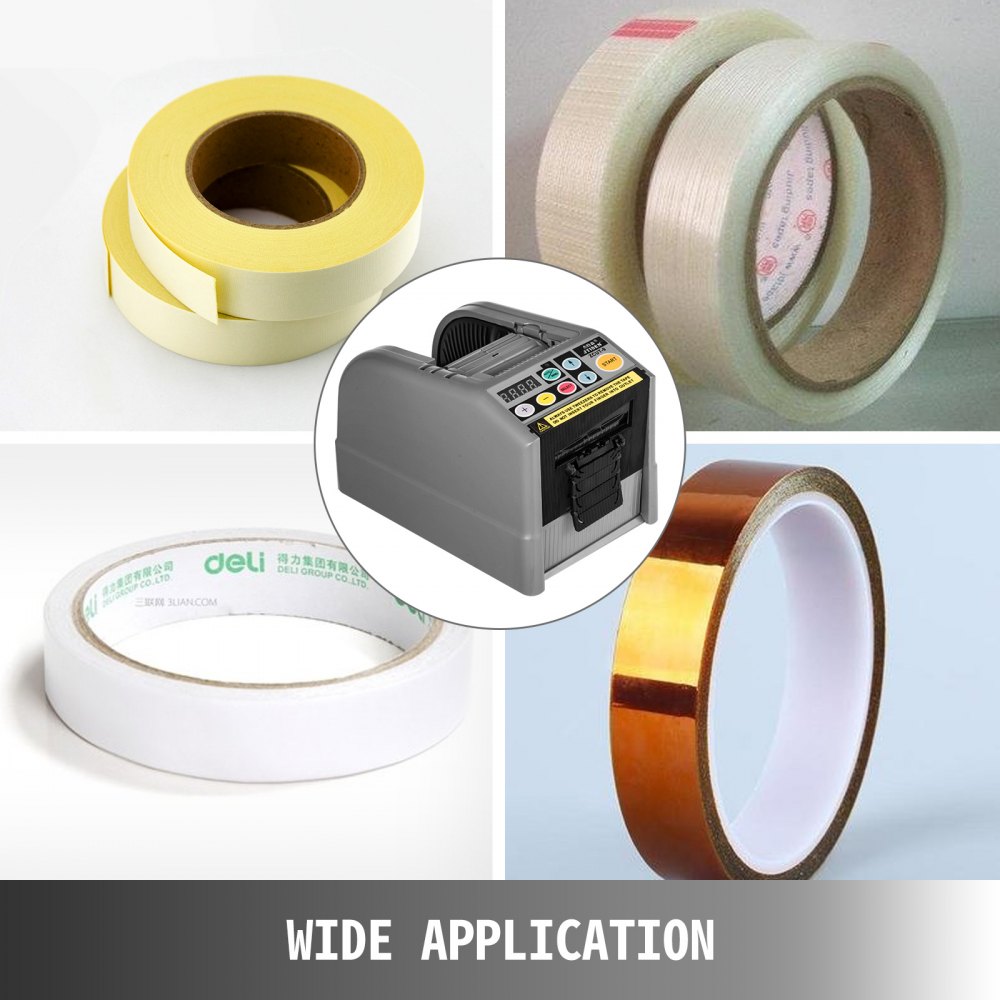 VEVOR Zcut-9 Automatic Tape Dispenser Adhesive Electric Tape Cutter Packaging Machine Tape Cutting Machine 6-60mm Tape Width