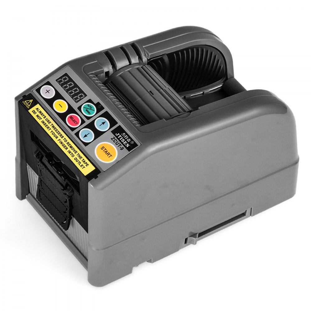 VEVOR ZCUT-9 Automatic Electric Tape Dispenser Adhesive Cutter Packaging Machine 25W Anti-static ABS Automatic Tape Dispenser