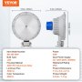 VEVOR LED Barn Light, 50W 5500LM, Ultra Brightness 6000K Daylight, Dusk to Dawn Area Lights, Outdoor Security Flood Lighting, IP65 Waterproof for Outside Yard Street Garage Shed Patio, Wall/Pole Mount