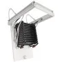 VEVOR Attic Ladder, 660LBS/299.4KG Capacity, Fits 9.5 to 10.2 ft Ceiling Height and 39.4 x 27.5 inch Opening Size, Alloy Steel Pull-Down Retractable Ceiling Stair with Pulling Rod for Attic Loft Roof