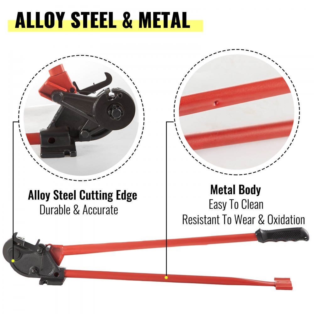 10cm Carbon Steel Threaded Rod Cutter Handle Tool Metal Body Fits REED Cutting