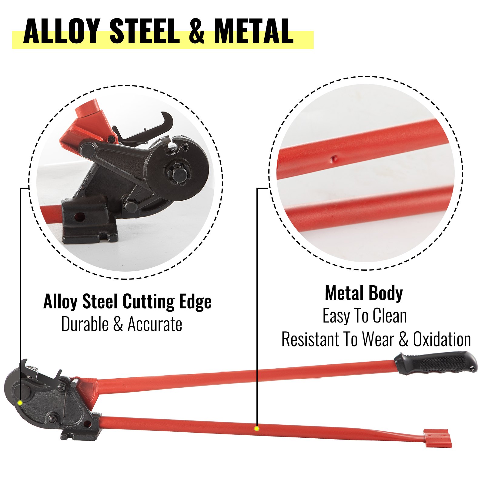 10cm Carbon Steel Threaded Rod Cutter Handle Tool Metal Body Fits REED Cutting