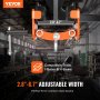 VEVOR Manual Trolley, 4400 lbs/2 Ton Load Capacity, Push Beam Trolley with Dual Wheels, Adjustable for I-Beam Flange Width 2.8" to 6.7", Heavy Duty Alloy Steel Garage Hoist for Straight Curved I Beam