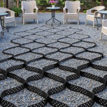 Ground Grid 2-Inch Depth Geocell Grid 16.4x6.5 FT / 5000x1980 mm for Gravel