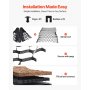 Ground Grid 2-Inch Depth Geocell Grid 17.06x8.86 FT / 5200x2700 mm for Gravel