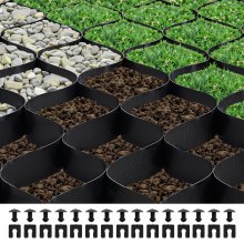 Ground Grid 2-Inch Depth Geocell Grid 26.87x3.94 FT / 8200x1200 mm for Gravel