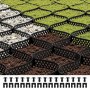 Ground Grid 2-Inch Depth Geocell Grid 32.81x9.84 FT / 10000x3000 mm for Gravel