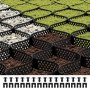 Ground Grid 3-Inch Depth Geocell Grid 17.06x8.86 FT / 5200x2700 mm for Gravel