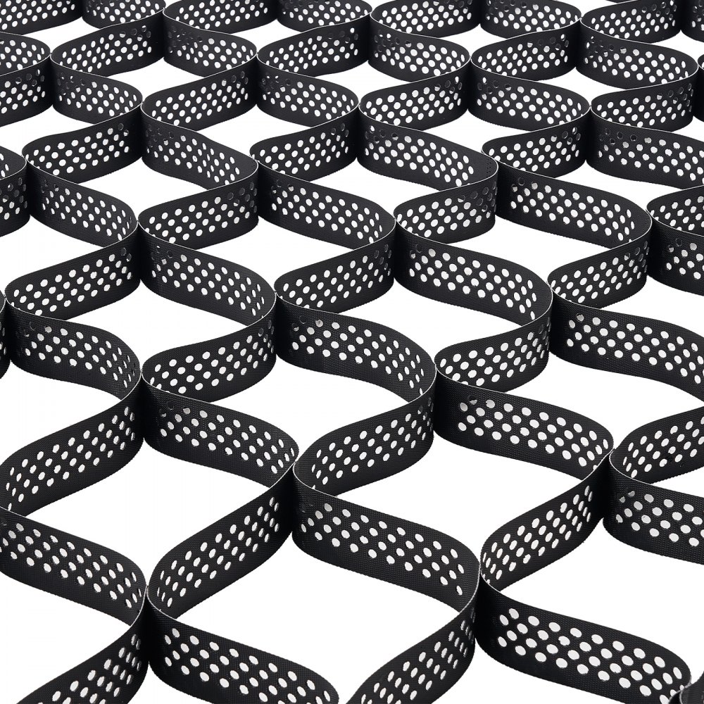 VEVOR Gravel Grid, 75mm Depth, 7.6 x 2.9m, 853kg Per Sq ft Grass Ground Retainer, Permeable Geo Grids Driveway Stabilization, for Garden, Patio, Walkway, RV Parking Slopes