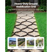 Ground Grid 3-Inch Depth Geocell Grid 24.93x9.52 FT / 7600x2900 mm for Gravel