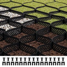 Ground Grid 3-Inch Depth Geocell Grid 24.93x9.52 FT / 7600x2900 mm for Gravel