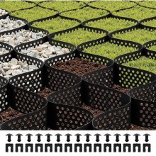 Ground Grid 4-Inch Depth Geocell Grid 17.06x8.86 FT / 5200x2700 mm for Gravel