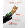 10 ft Dryer Power Cord 3-Prong NEMA 10-30P Dryer Cord w/ Eyelet Connectors