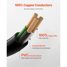 10 ft Dryer Power Cord 3-Prong NEMA 10-30P Dryer Cord w/ Eyelet Connectors