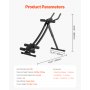 VEVOR AB Workout Machine Equipment Home Gym Core Abdominal Trainers Adjustable