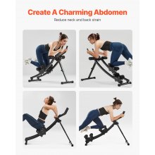 AB Workout Machine Equipment Home Gym Core Abdominal Trainers Dual-track