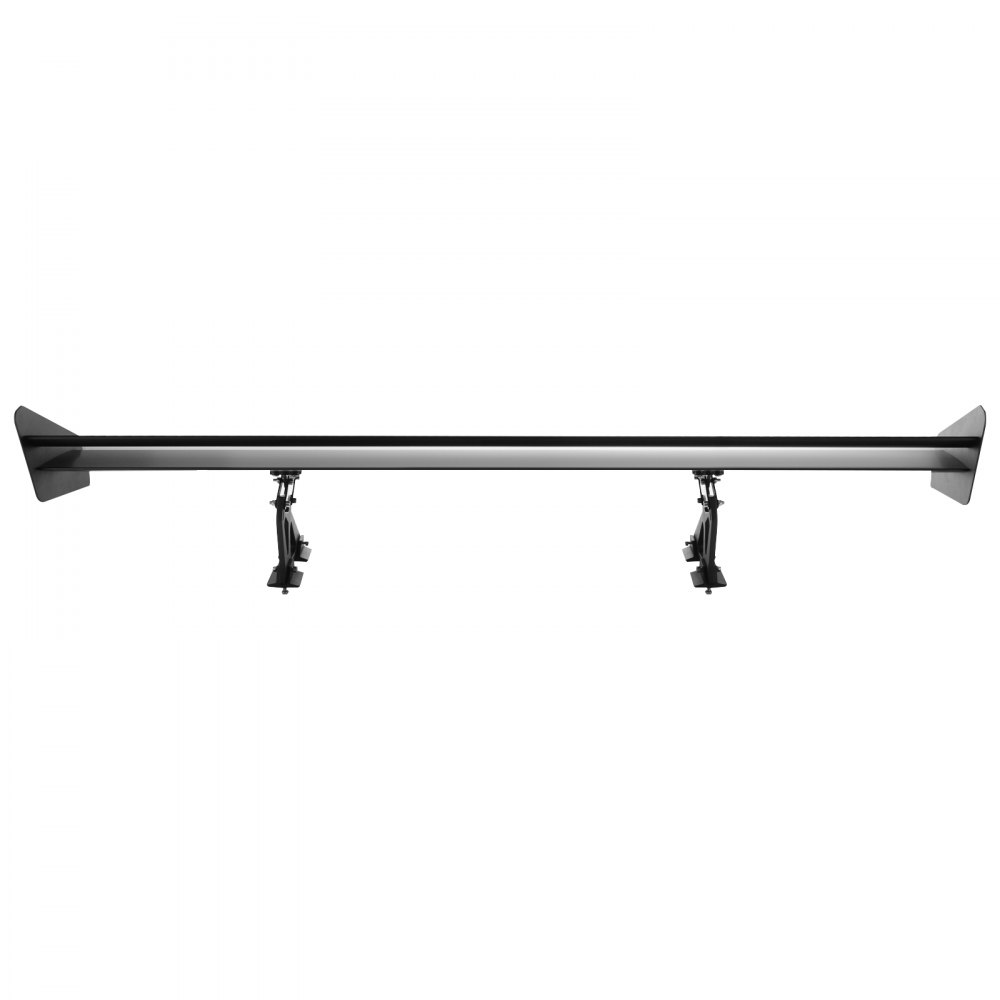FORAVER Universal GT Wing Spoiler 135CM Lightweight Aluminum Rear Spoiler Wing Adjustable Angel Double Row Racing Trunk Spoiler BGW Drift JDM Drift Black Universal Spoiler (53" Double deck)