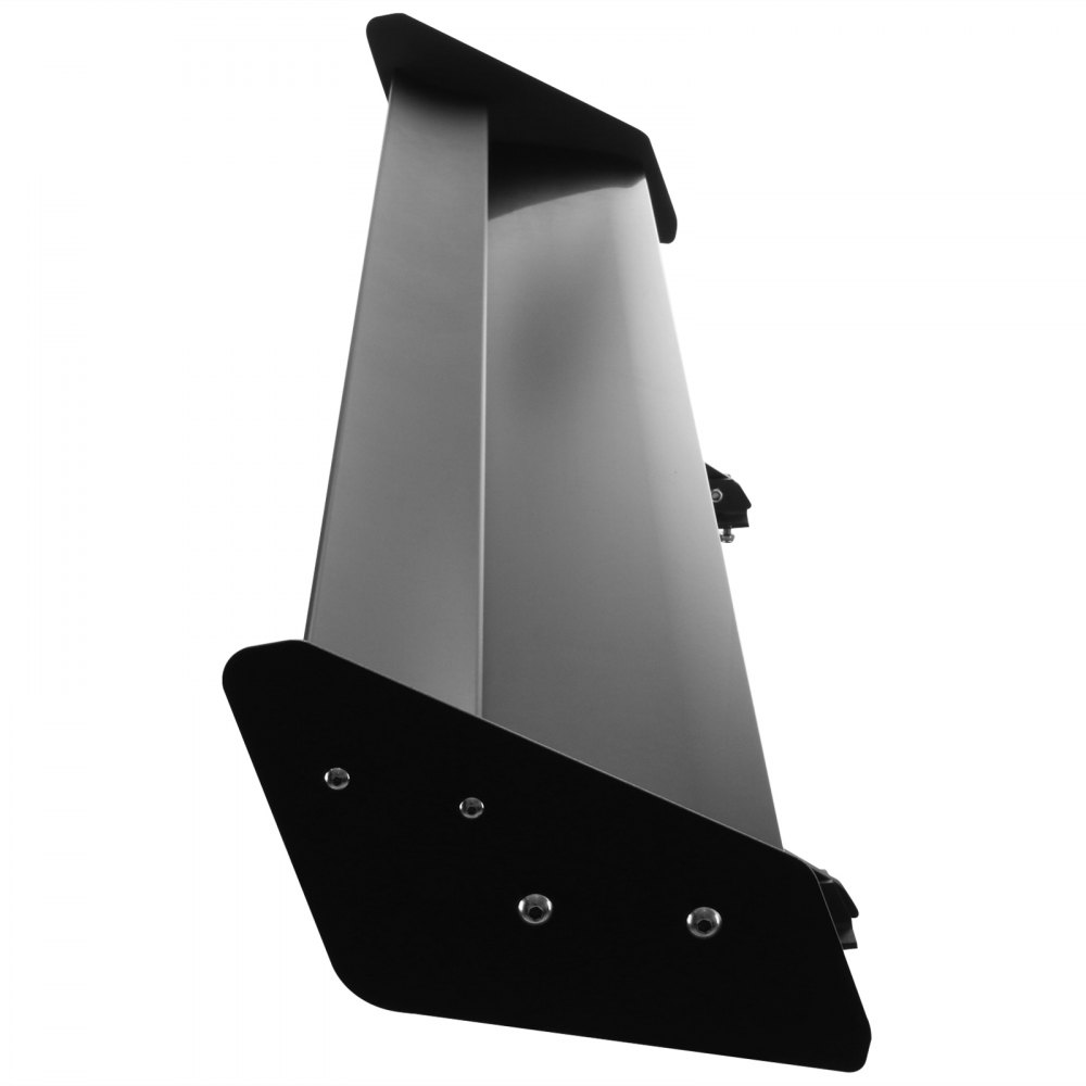 FORAVER Universal GT Wing Spoiler 135CM Lightweight Aluminum Rear Spoiler Wing Adjustable Angel Double Row Racing Trunk Spoiler BGW Drift JDM Drift Black Universal Spoiler (53" Double deck)