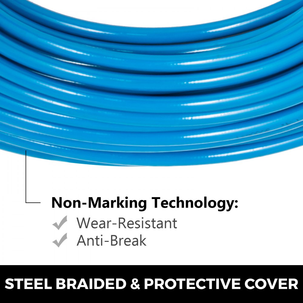 1/4" 150ft Pressure Washer Hose 3000psi Connector Durable Carpet Solution Hose