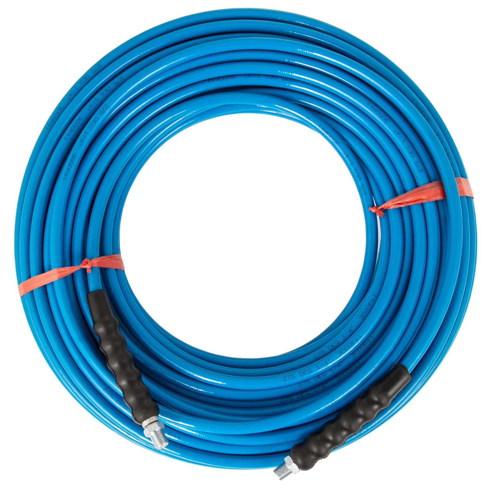 1/4" 150ft Pressure Washer Hose 3000psi Connector Durable Carpet Solution Hose