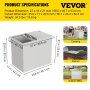 115L Ice Cooler Box Drop In Ice Chest Bin Chiller Food Cooler Outdoor Kitchen