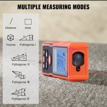 VEVOR Laser Measure, 229 ft, ±1/16'' Accuracy Laser Distance Measure with 99-Group Storage, ft/m/in/ft+in, 2'' Backlit LCD Screen Laser Meter, Pythagorean Mode, Measure Distance, Area and Volume