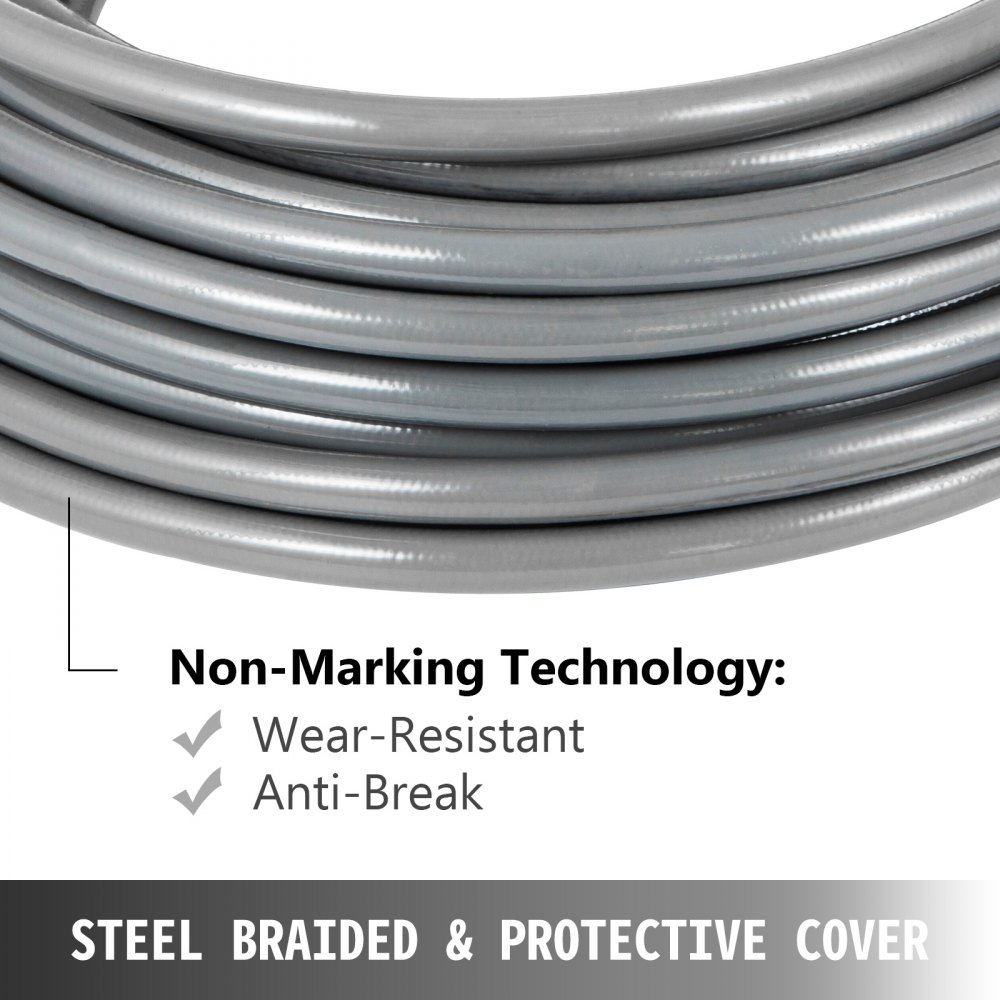 Pressure Washer Hose Carpet Cleaning Hose 3/8" 50ft 120℃ Pipe Male to Female