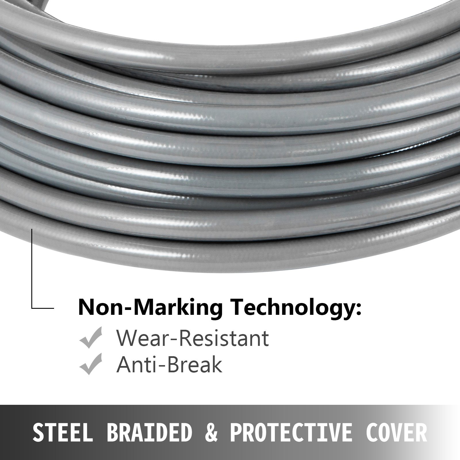 Pressure Washer Hose Carpet Cleaning Hose 3/8" 50ft 120℃ Pipe Male to Female