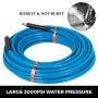 1/4" 75ft Pressure Washer Hose 120℃ Steel Cold Water Replacement Quick Connect