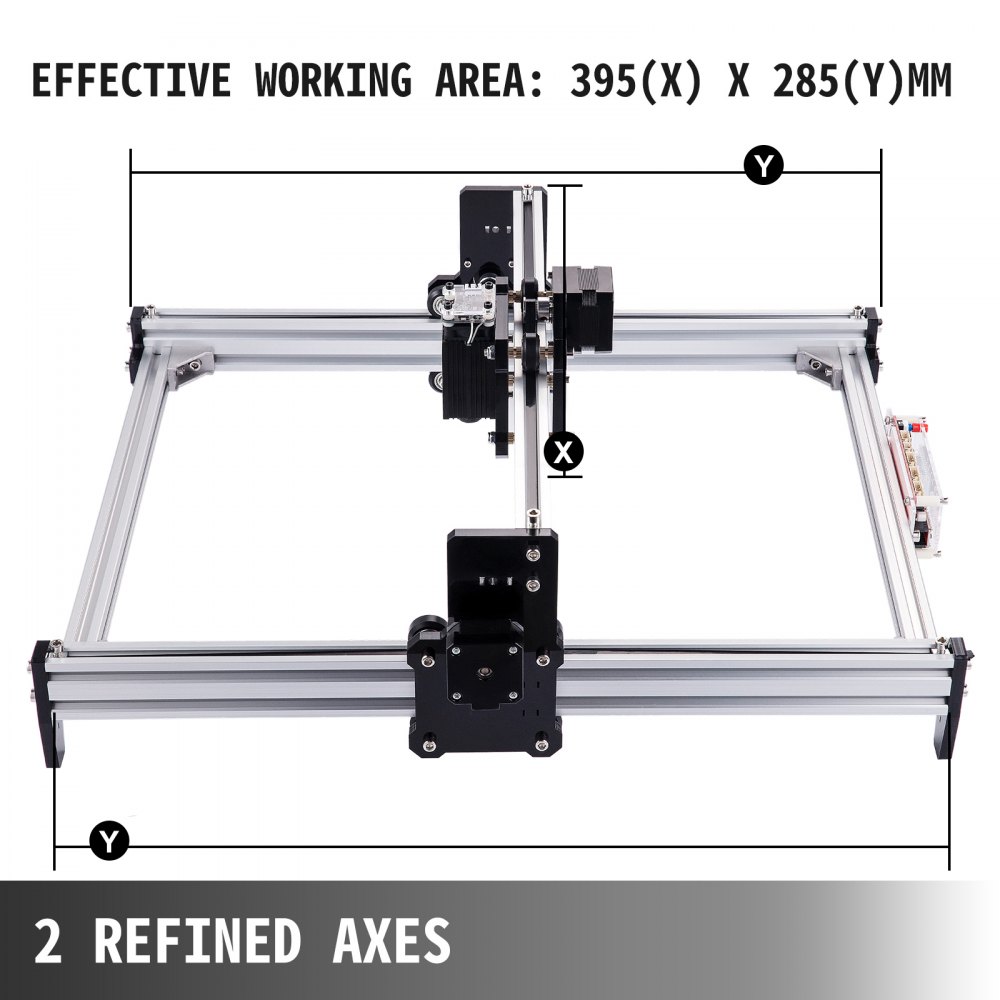 30x40CM CNC Laser Engraving Machine 15W Desktop Laser Engraver Cutter PVC DIY