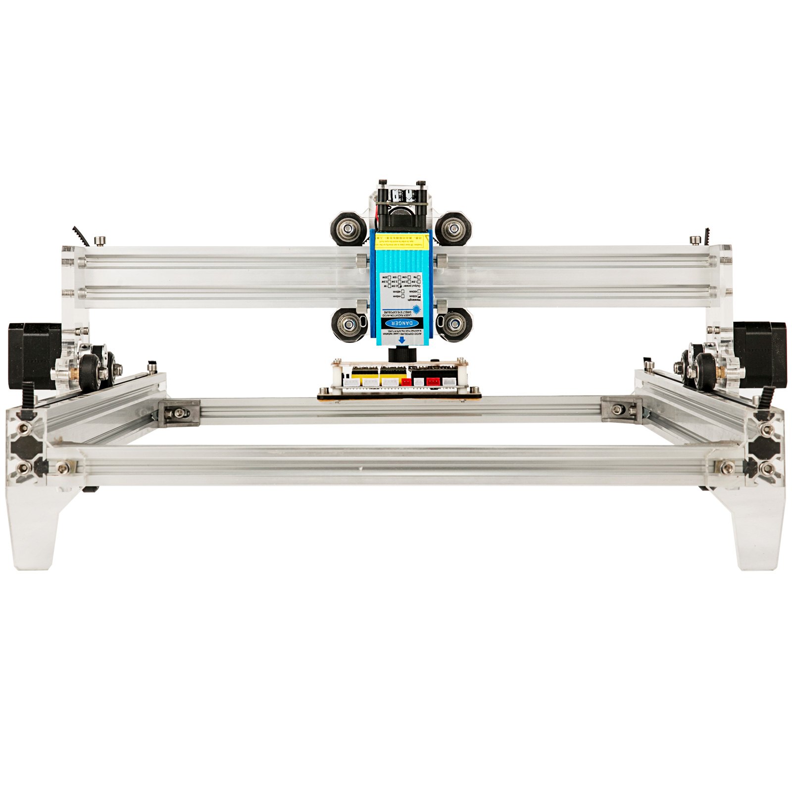 VEVOR CNC 3040 2500MW CNC stroj 395(X) x 285(Y)Mm Efektivní pracovní plocha 3040 CNC frézovací stroj Přesnost 0,1 mm CNC laserový gravírovací stroj s 2osým frézovacím routerem pro řezbářství plastů