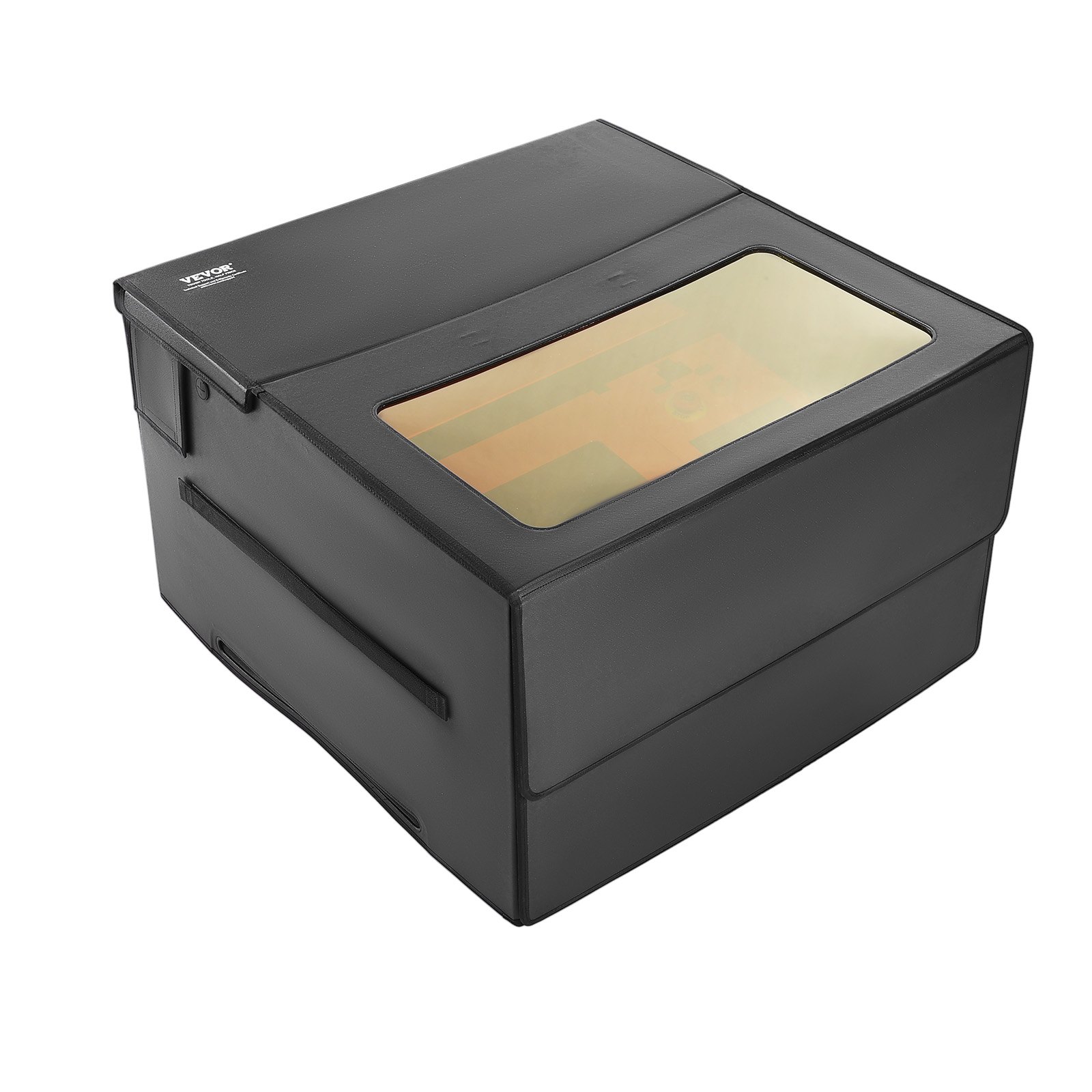 VEVOR Laser Engraver Enclosure, 31.5 x 31.5 x 19.6", Flame Retardant and Fireproof Protective Cover, with Exhaust Fan and Pipe, Insulates Smoke, Noise and Eye Protection, Fits for Most Laser Engraver