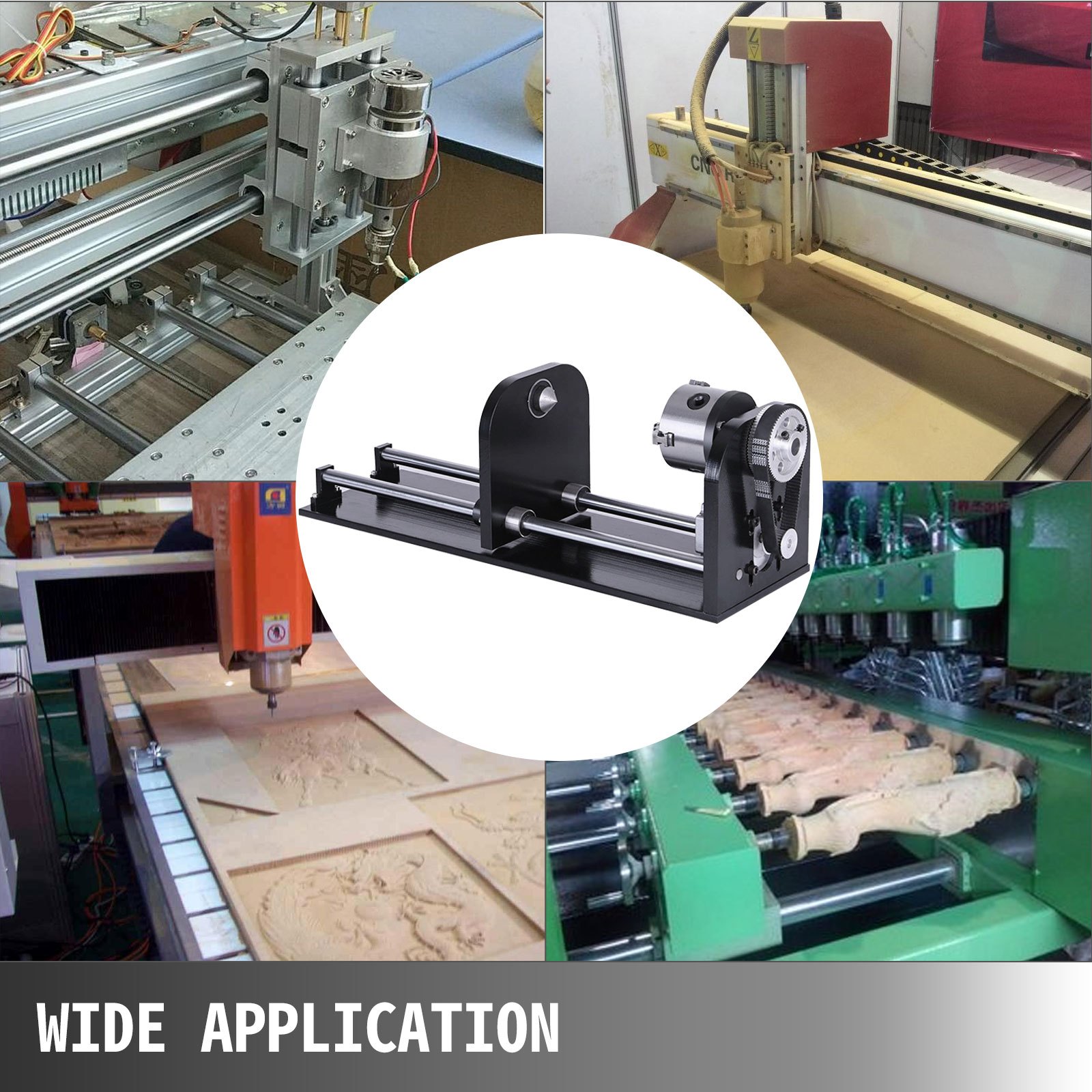 CNC 4th Axis Rotary Table A Axis 80MM Chuck F Style Engraving Machine Accessory