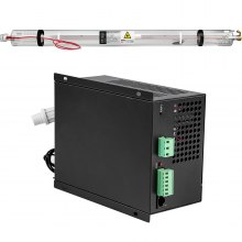 VEVOR Co2 laserrør laserstrømforsyning 100W, laserrør, lasergraveringsstrømforsyning til lasergraveringsmaskine