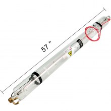 VEVOR lézercső 100 W CO2 lézercső 1430 mm-es üveg lézercső Professzionális speciális bevonattechnológiás cső Lézeres vágócső lézergravírozó géphez és vágógéphez