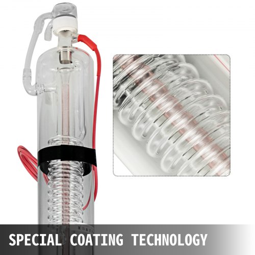 Tube Laser CO2 VEVOR 40W à 150W Pour Machine Gravure Découpe - Verre Borosilicate - Neuf