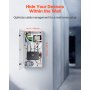 Structured Media Center Enclosure 28 in with Vented Hinged Door Cable Management